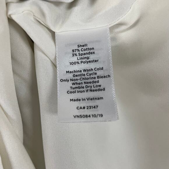 NWT Talbots Pleated Sleeveless Floral Fit & Flare Dress Cream Black Womens 2 - Picture 6 of 7